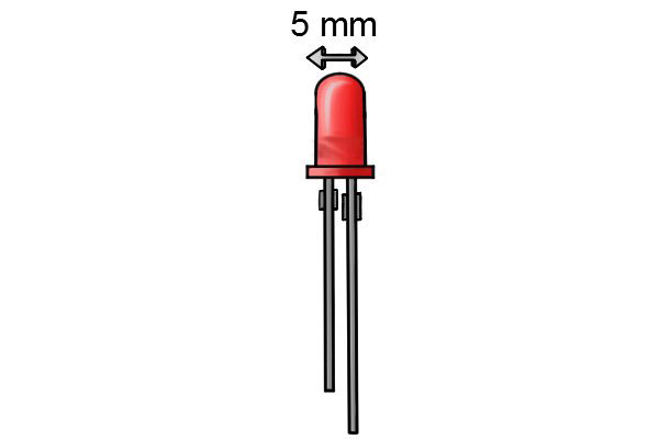 لامپ LED دریل 5mm